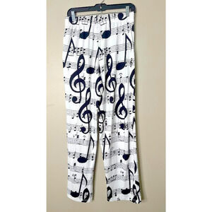 BRIEF INSANITY Music Notes Musical Fun Novelty Sleep Lounge Pants Unisex Medium